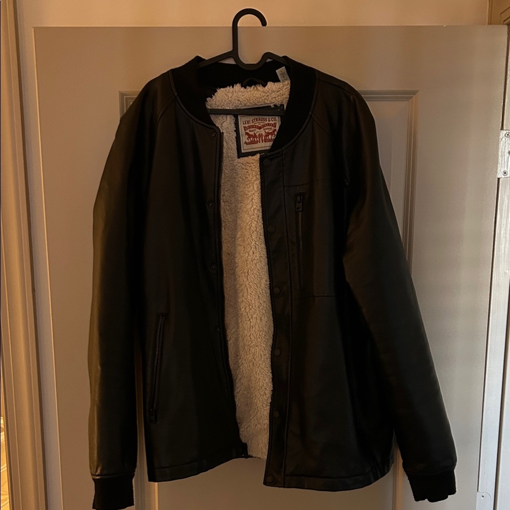 Levi’s Men's Black FauxLeather Jacket